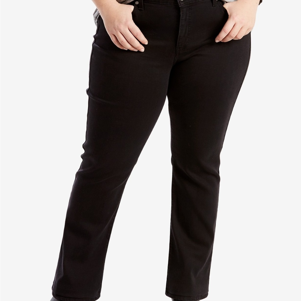 SOLD. LEVI’S 512 Women’s Plus Size 22 Blk Jeans - Picture 1 of 8